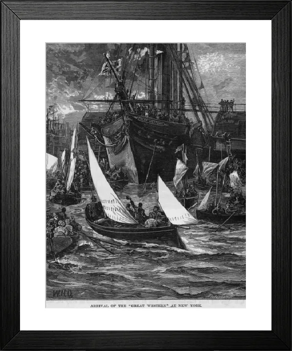 Framed Print : Great Western Arrives Print Framed Print : Great Western Arrives Print