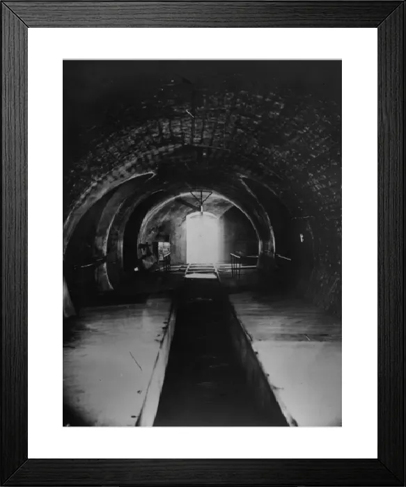 Framed Print : Paris Sewer Print, circa 1860 Framed Print : Paris Sewer Print, circa 1860