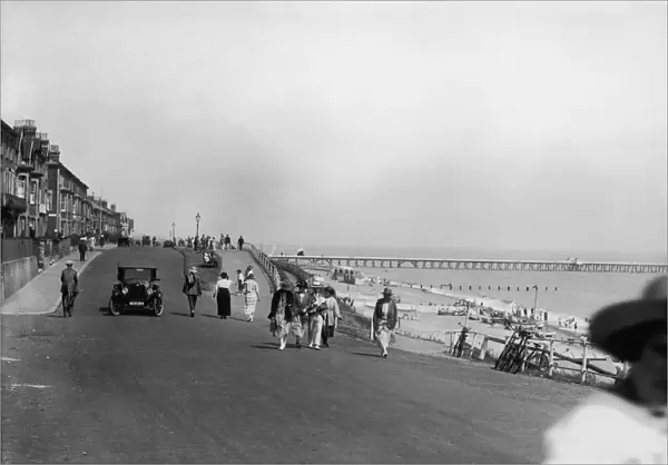 Southwold. The sea front of Southwold in Suffolk, circa 1920