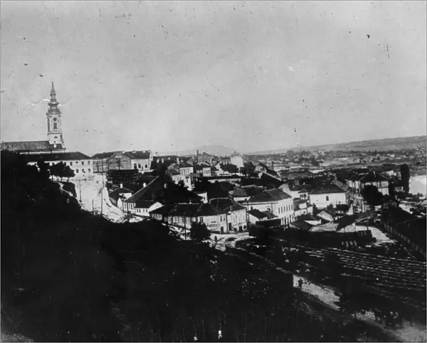 Belgrade. circa 1920: A view of Belgrade, in the Former Yugoslavia