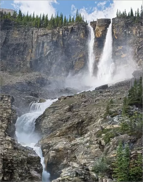The Twin Falls in Yoho National Park, British Columbia, Canada