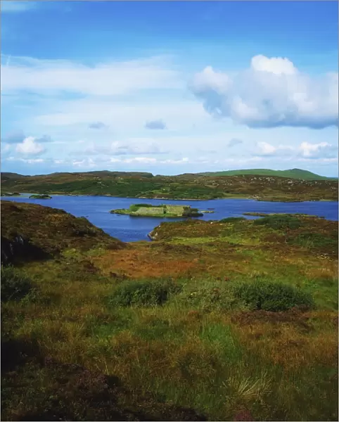 Lake Doon Ringfort near Portnoo, Co Donegal, Ireland