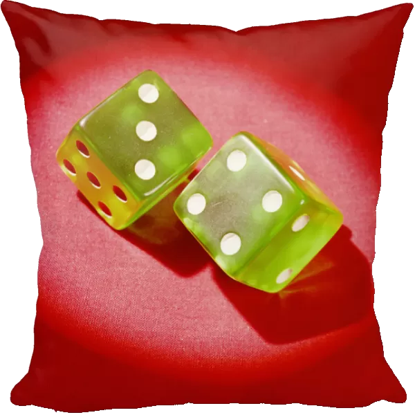 Pair of dice showing lucky seven