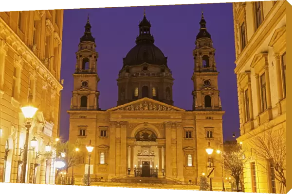 Hungary, Budapest, Facade of Saint Stephens Basilica