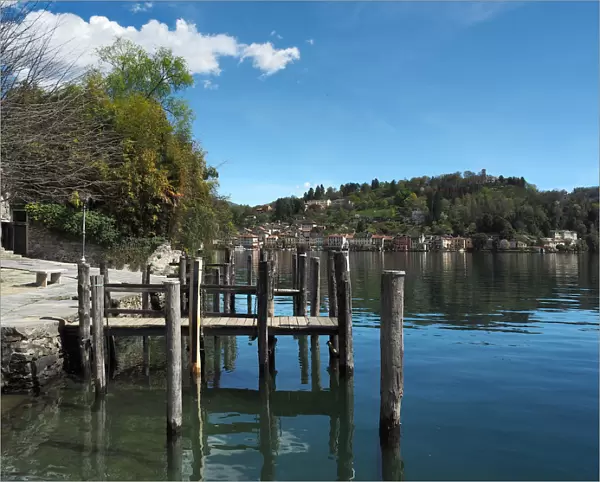 View Of Lake Orta From Island Of San Giulio, Northern Italy