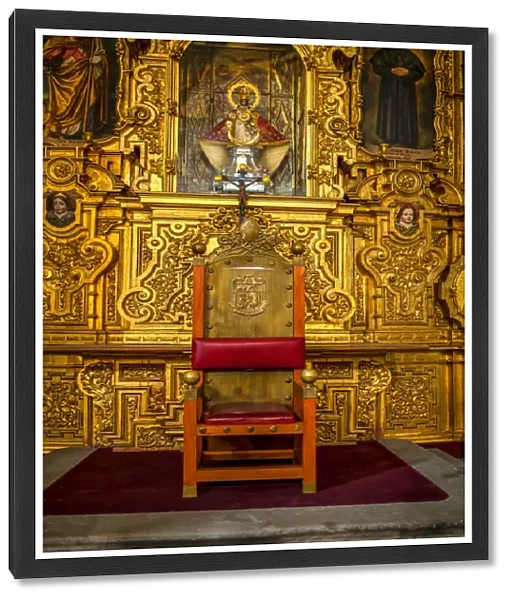 Pope Chair in Metropolitan Cathedral in Mexico City