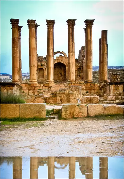 Temple of Artemis in Jerash Archaeological site
