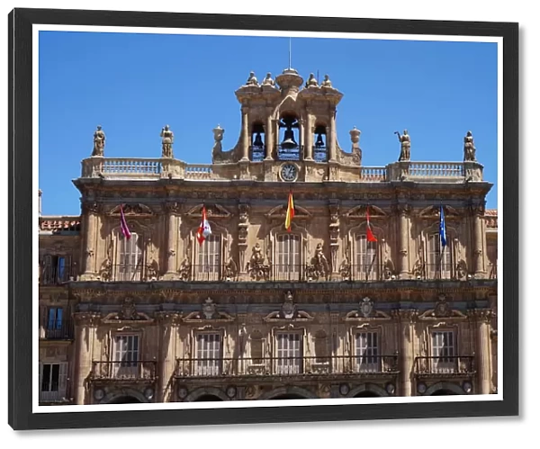 Close up City Hall, Salamanca, Spain