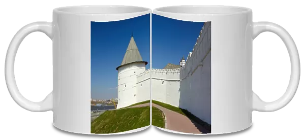 Kremlin wall and tower of Kazan Kremlin