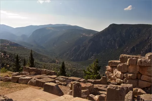 4th century B. C. Delphi ruins