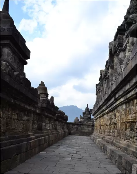 Galleries and Walls of Borobudur Temple