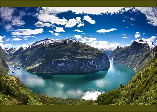 The Geiranger Fjord in Norway