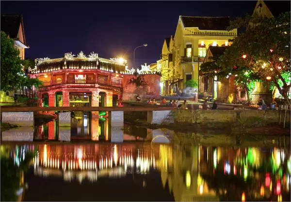 View to Japanese Covered Bridge, Hoi An, Vietnam