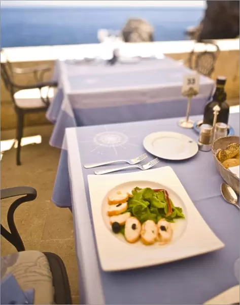 Meal at outdoor restaurant, Atlas Club, Nautika-Dubrovnik, Croatia, Europe