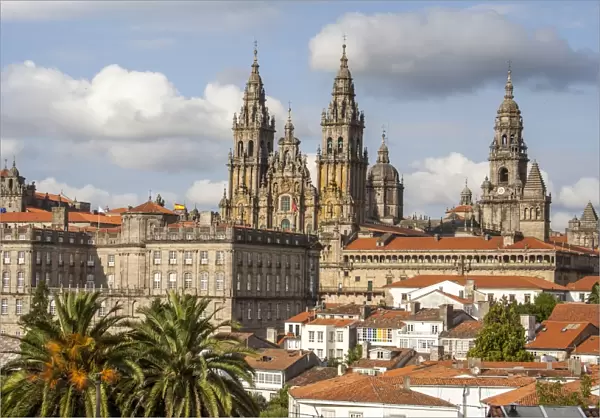 Santiago de Compostela Cathedral and rooftops