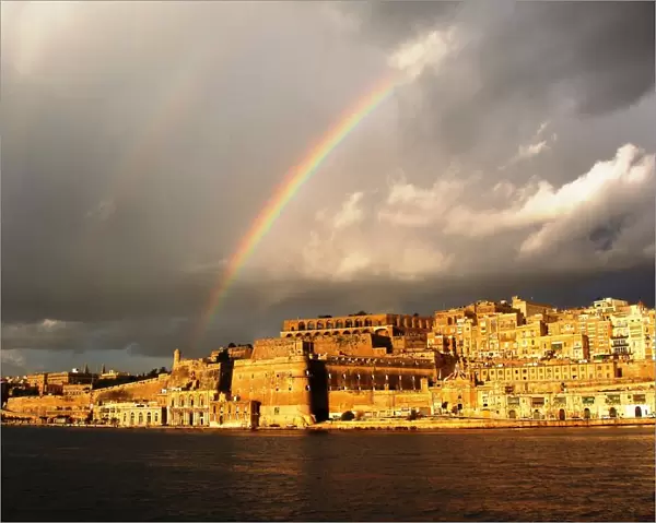 Double rainbow, Valletta, Malta