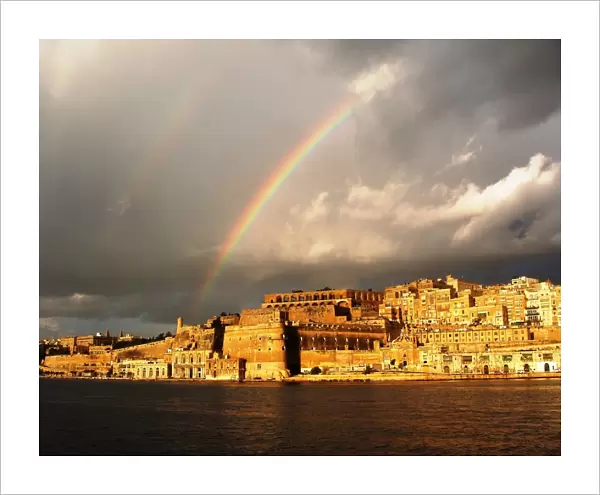 Double rainbow, Valletta, Malta