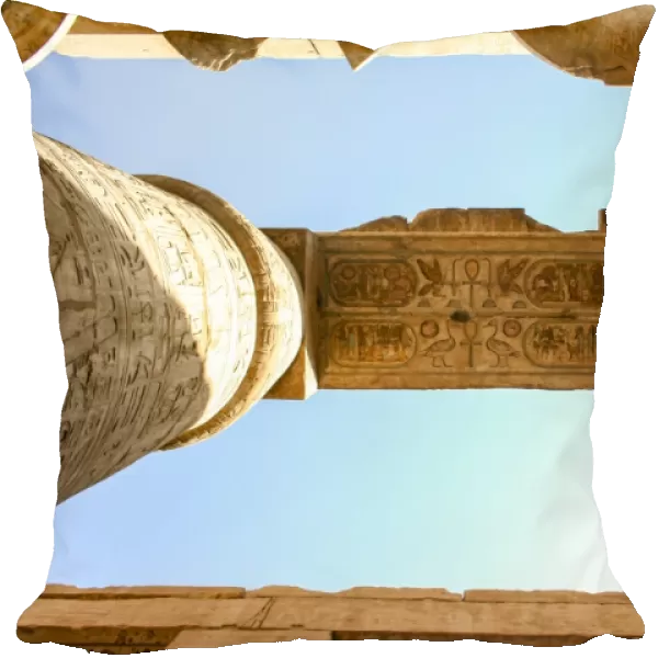 Column with hieroglyphs in Philae Temple