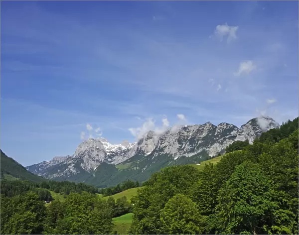 Reiteralpe Mountain with Berchtesgaden countryside, Ramsau bei Berchtesgaden, Berchtesgadener Land District, Upper Bavaria, Bavaria, Germany