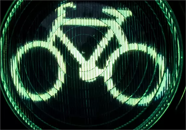 Green bicycle traffic lights