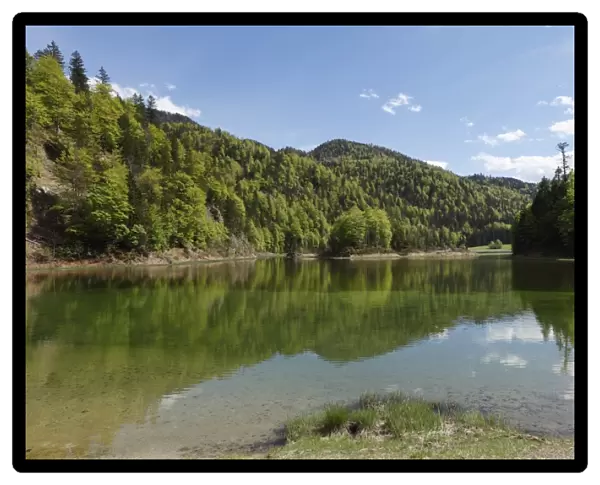 Weitsee Lake, Chiemgau region, Chiemgau Alps, Upper Bavaria, Bavaria, Germany, Europe
