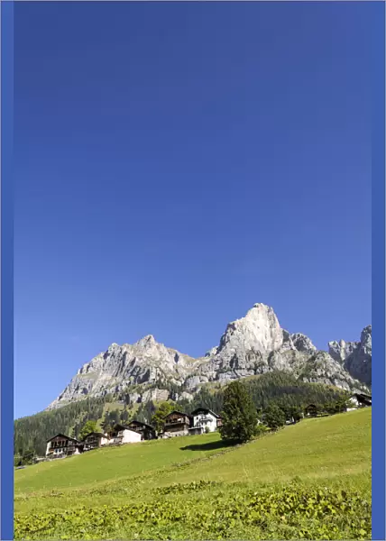 Settlement near Selva di Cadore, Dolomites, Italy, Europe