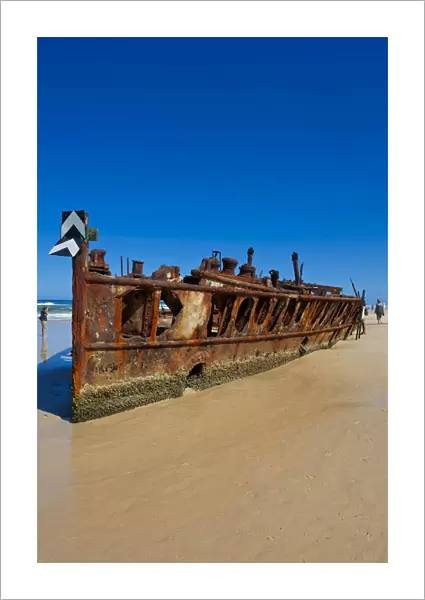 Maheno II ship wreck, 75 Mile Beach, Fraser Island, Queensland, Australia