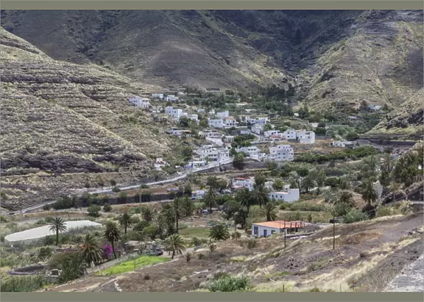 View of the village of El Risco, Gran Canaria, Canary Islands, Spain, Europe, PublicGround