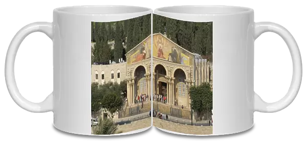 Basilica of Agony, Agoniae Domini Basilica, Church of All Nations, at the foot of the Mount of Olives, Jerusalem, Israel, Middle East, Asia