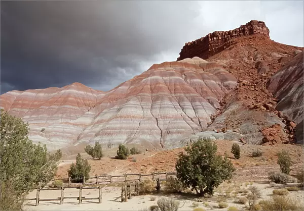 Rocky landscape in the Old Paria Movie Set, Utah, USA, America