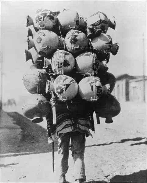 Overload. 30th April 1934: An Indian cargador 