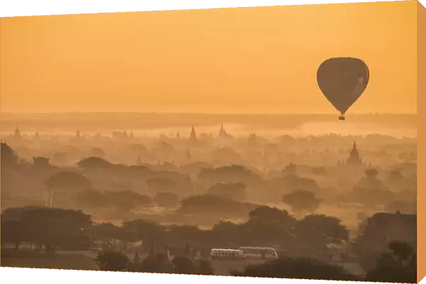 Balloon flying over Bagan, Myanmar