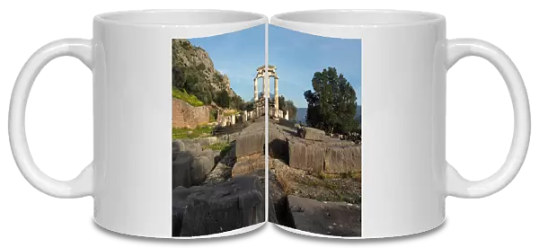 Delphi Sanctuary Dedicated To Athena Pronea
