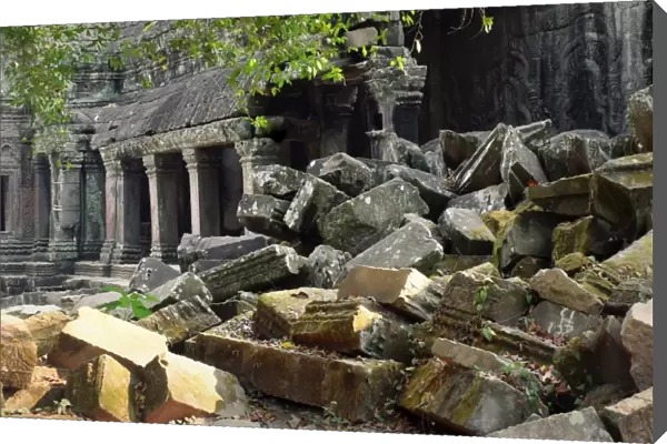 Mysterious ancient stone ruins - Ta Prohm, Cambodia