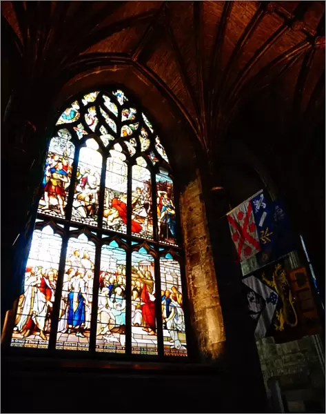 Colourful Interior Saint Giles Cathedral, Edinburgh, United Kingdom