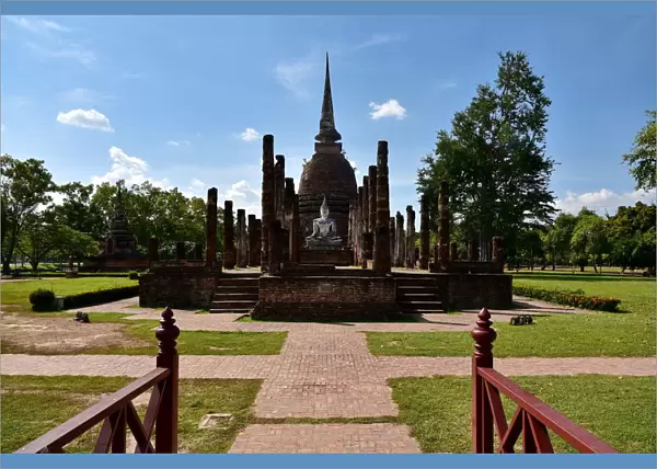 Sukhothai temple Wat Sa Si Thailand, Asia