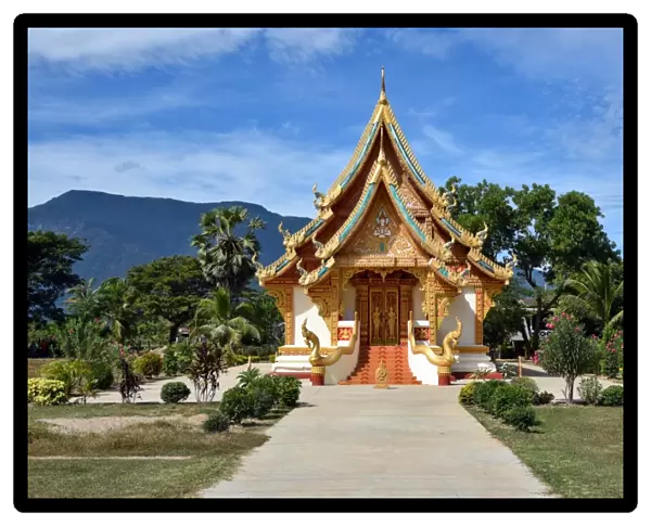 Wat Thong buddhist temple champasak Lao, Asia