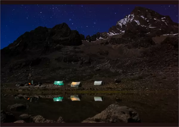 Camping at the Base of Mazwenzi Peak
