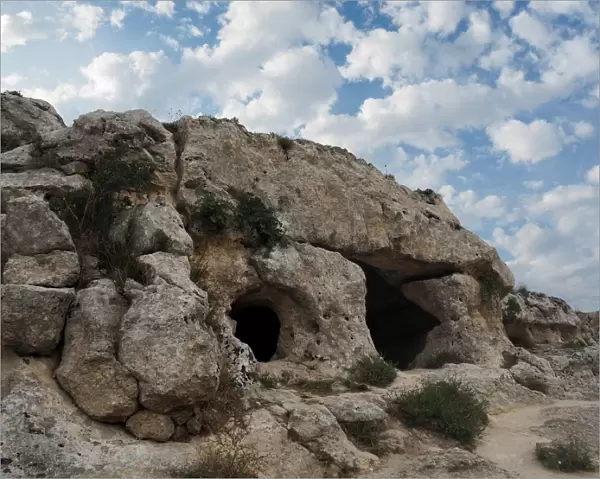 Prehistoric Rock Dwellings In Matera, Basilicata, Southern Italy
