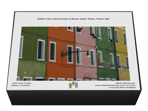 Details of the colored houses of Burano island. Venice, Veneto, Italy