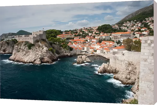 Dubrovnik castle and old harbour, Croatia