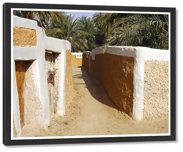 Lane in the old town of Ghadames, UNESCO world heritage, Libya