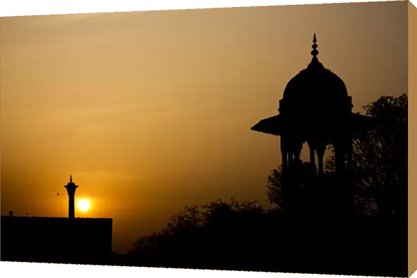 Sunset Near The Tal Mahal