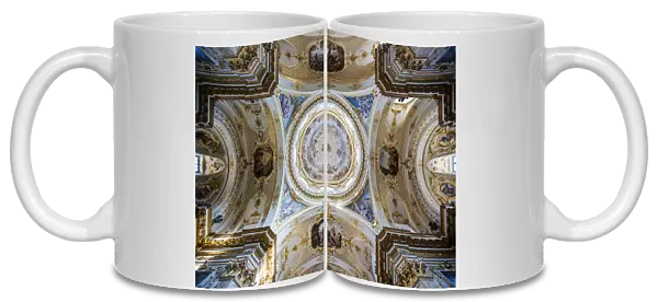 Ceiling painting in Bergamo cathedral, Italy