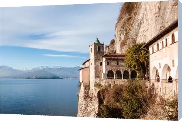 Santa Caterina del Sasso hermitage, Lake Maggiore, Italy
