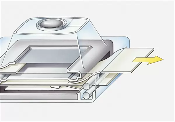 Illustration of polaroid camera