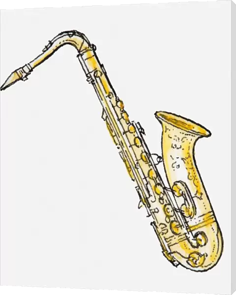 Illustration of saxophone