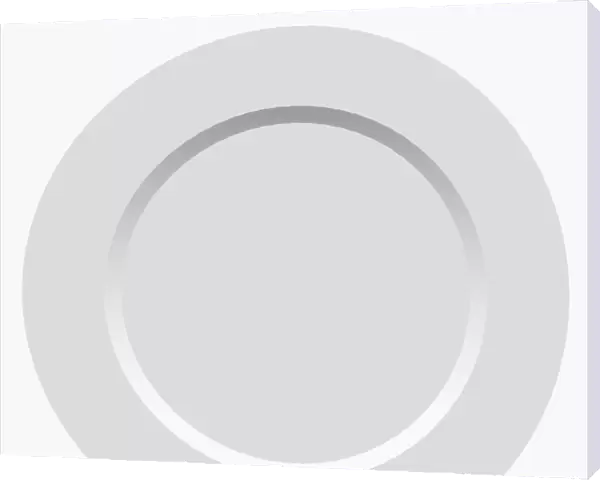 Digital illustration of white plate