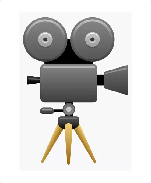 Digital illustration of film camera