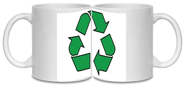 Digital illustration of recycling symbol